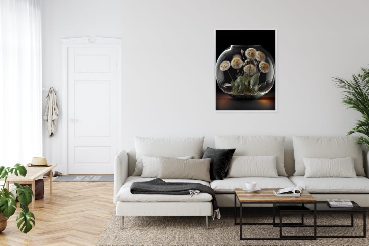 Plakat Dmuchawce W Szklanej Kuli
