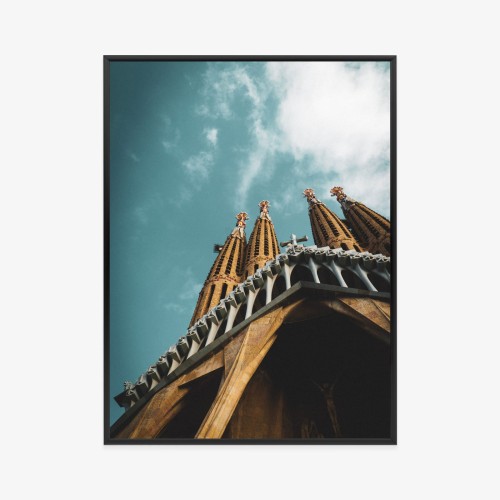 Plakat La Sagrada Familia Kościół W Barcelonie