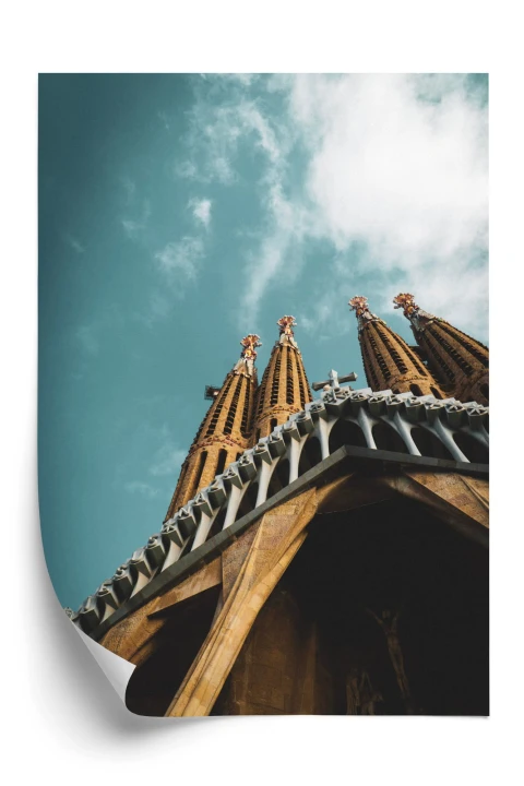 Plakat La Sagrada Familia Kościół W Barcelonie