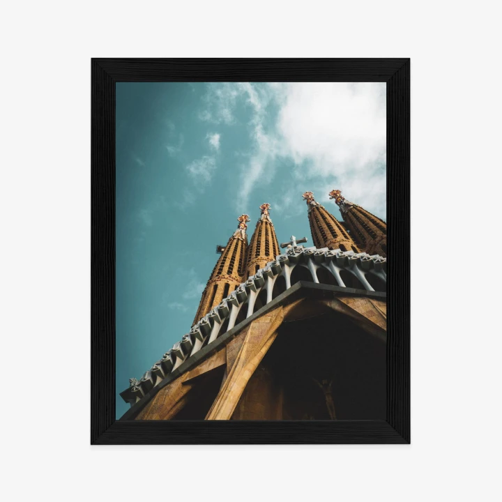 Plakat La Sagrada Familia Kościół W Barcelonie