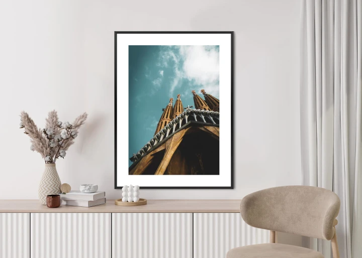 Plakat La Sagrada Familia Kościół W Barcelonie