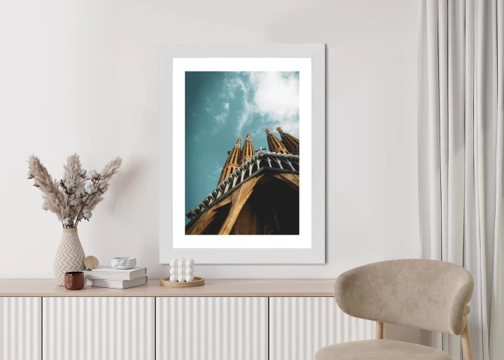 Plakat La Sagrada Familia Kościół W Barcelonie