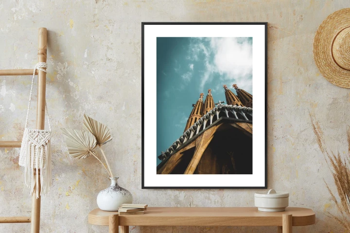 Plakat La Sagrada Familia Kościół W Barcelonie