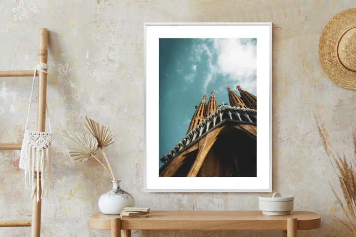 Plakat La Sagrada Familia Kościół W Barcelonie