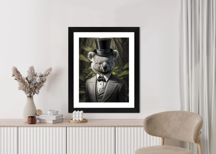 Plakat Koala W Garniturze