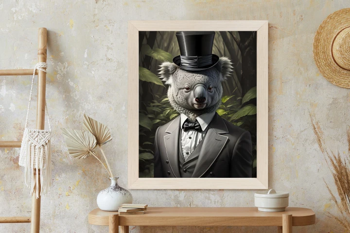 Plakat Koala W Garniturze