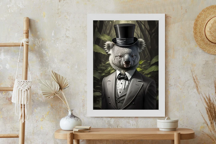 Plakat Koala W Garniturze