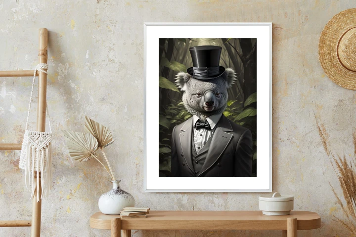 Plakat Koala W Garniturze