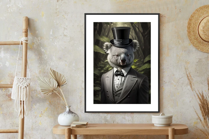 Plakat Koala W Garniturze