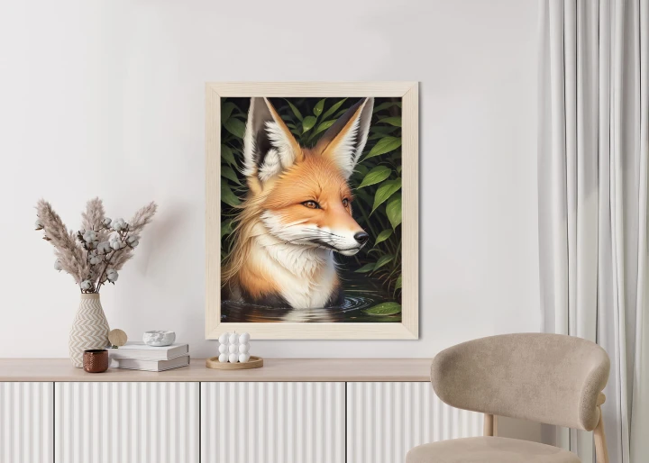 Plakat Portret Lisa W Wodzie