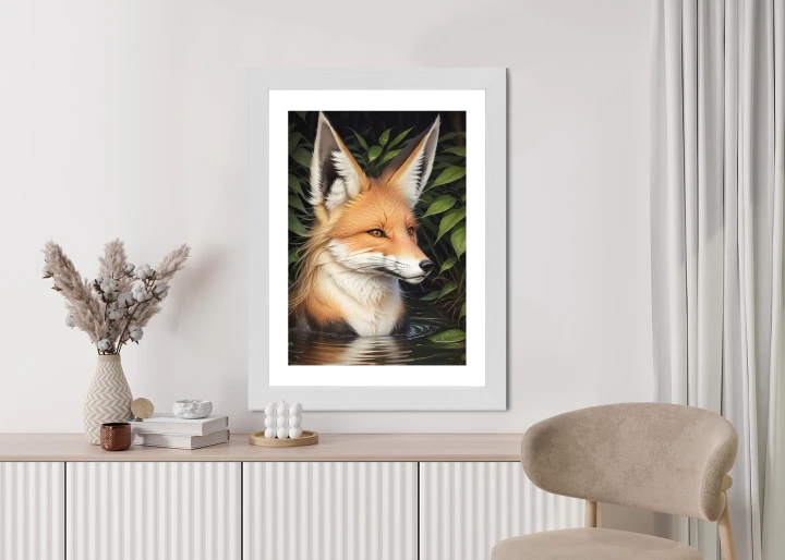 Plakat Portret Lisa W Wodzie