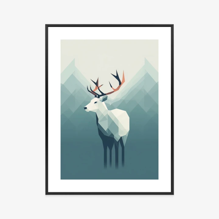 Plakat Jeleń W Stylu Skandynawskim