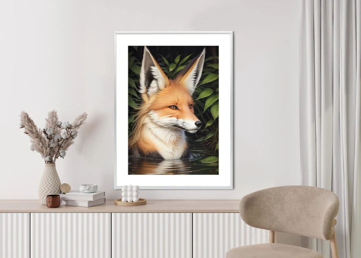 Plakat Portret Lisa W Wodzie