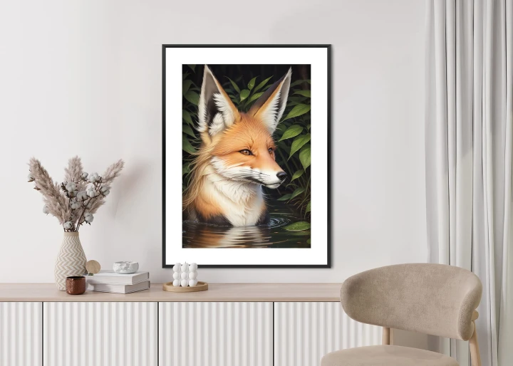 Plakat Portret Lisa W Wodzie
