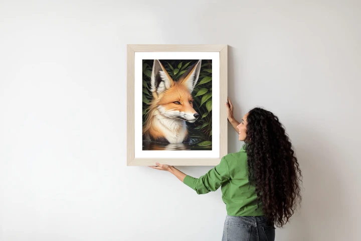 Plakat Portret Lisa W Wodzie