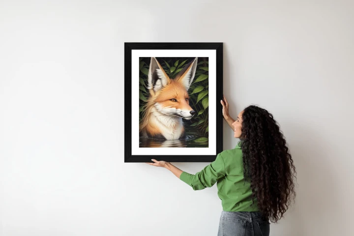 Plakat Portret Lisa W Wodzie