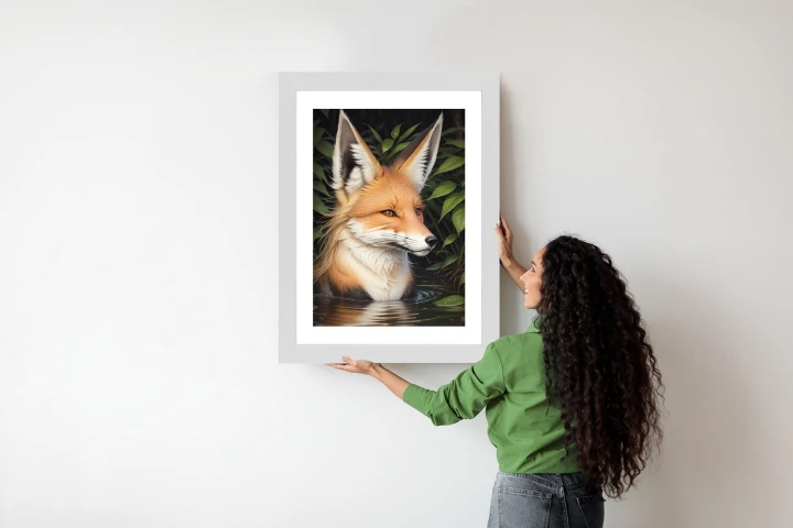 Plakat Portret Lisa W Wodzie