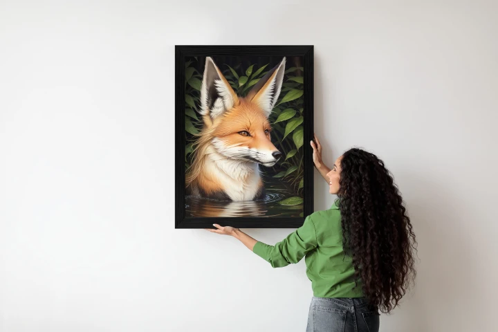 Plakat Portret Lisa W Wodzie