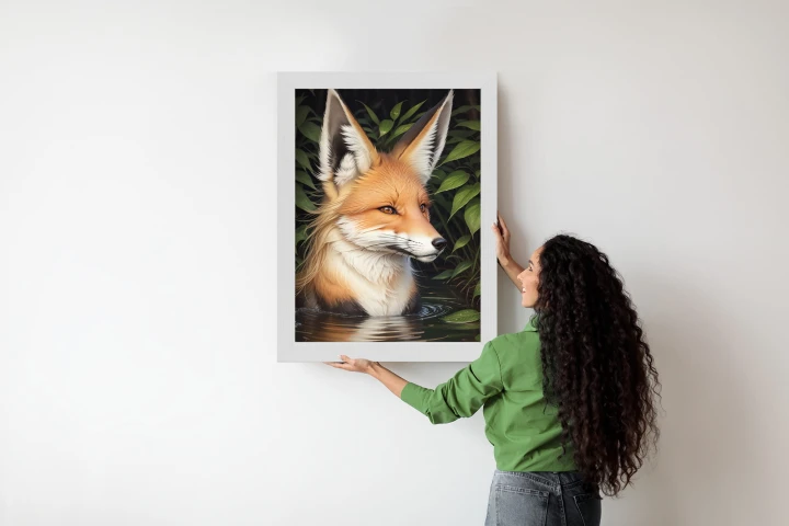 Plakat Portret Lisa W Wodzie