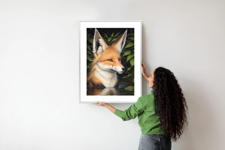 Plakat Portret Lisa W Wodzie
