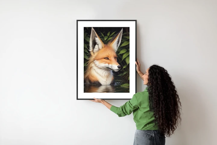 Plakat Portret Lisa W Wodzie