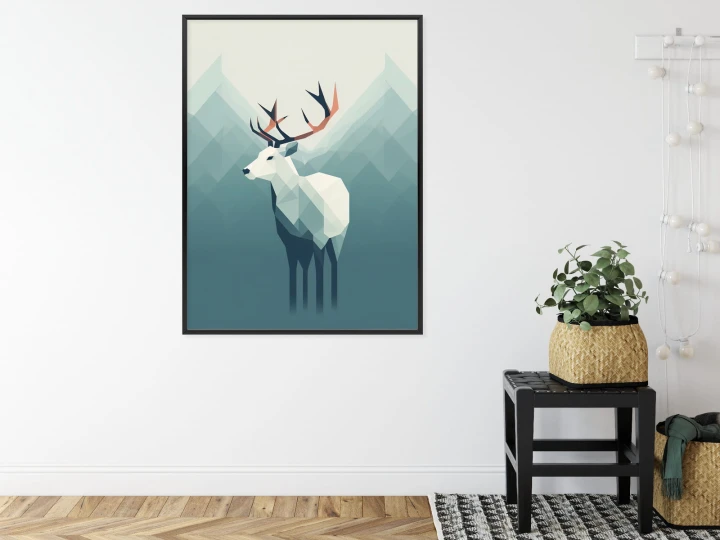 Plakat Jeleń W Stylu Skandynawskim