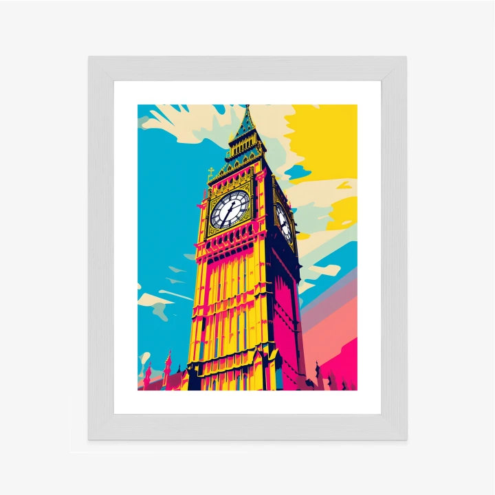 Plakat Kolorowy Big Ben Ilustracja