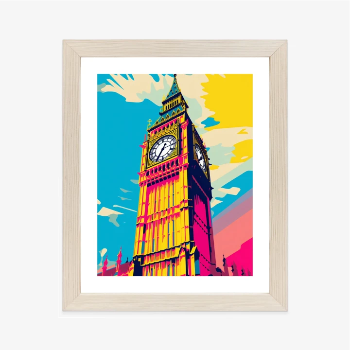 Plakat Kolorowy Big Ben Ilustracja