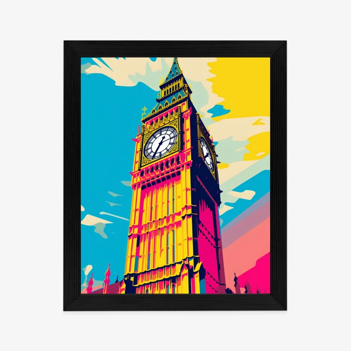Plakat Kolorowy Big Ben Ilustracja