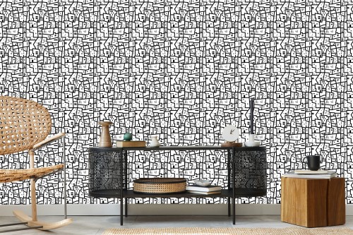 Tapeta Minimalistyczny Miejski Wzór