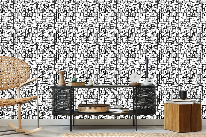 Tapeta Minimalistyczny Miejski Wzór