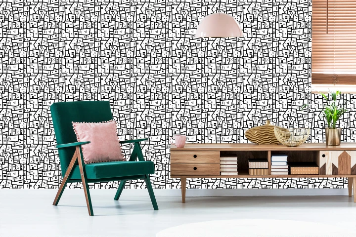 Tapeta Minimalistyczny Miejski Wzór