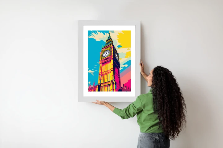 Plakat Kolorowy Big Ben Ilustracja