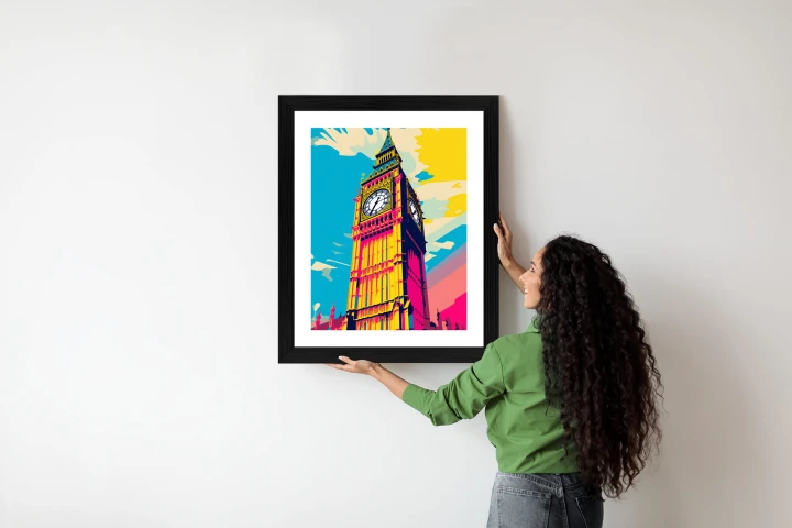 Plakat Kolorowy Big Ben Ilustracja