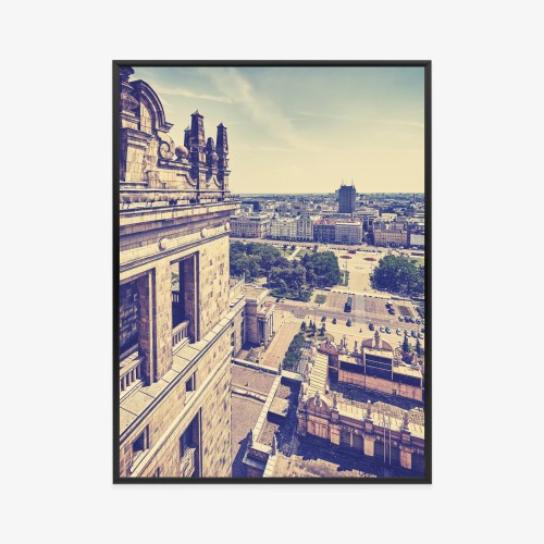 Plakat Warszawa W Stylu Retro