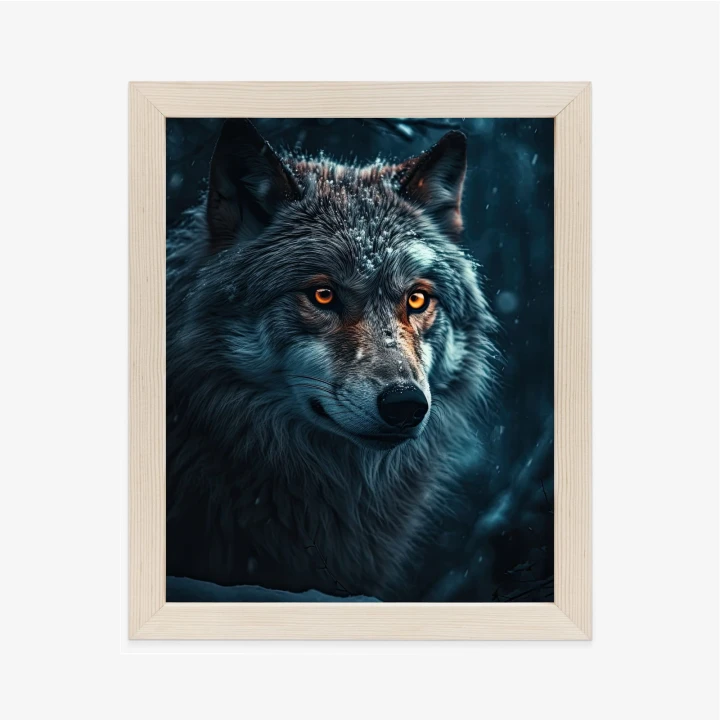 Plakat Wilk W Ciemnym Lesie