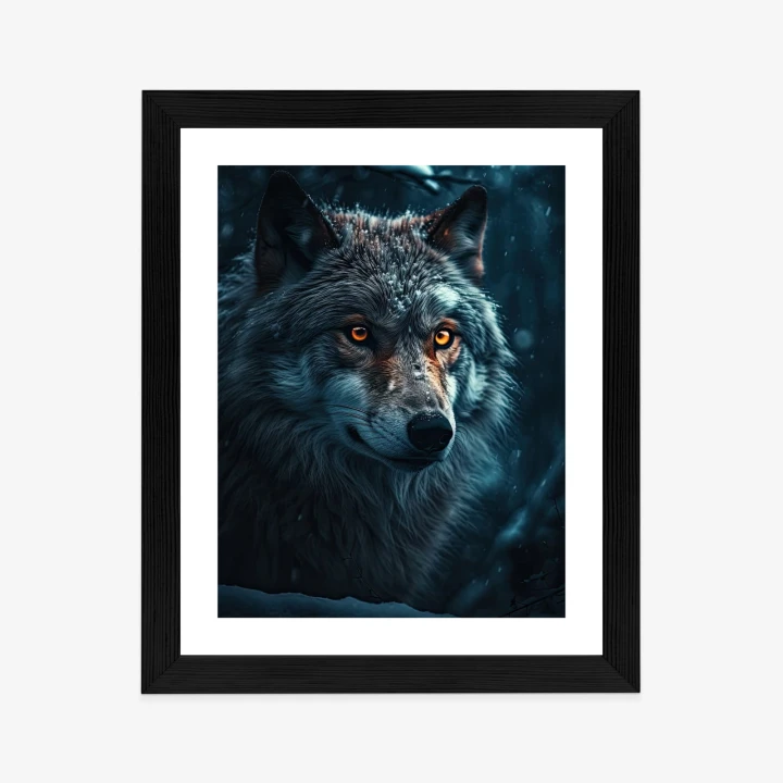 Plakat Wilk W Ciemnym Lesie