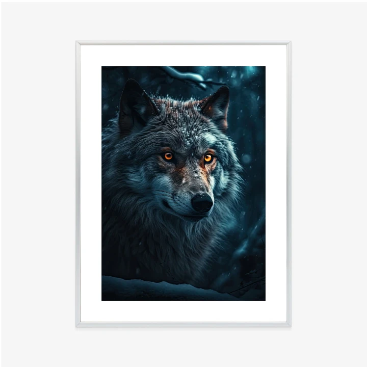 Plakat Wilk W Ciemnym Lesie