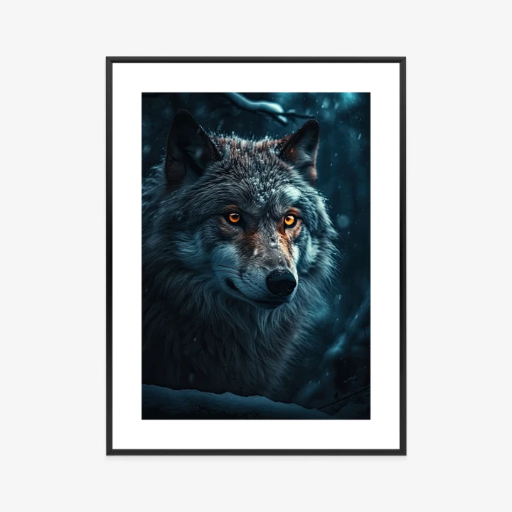 Plakat Wilk W Ciemnym Lesie