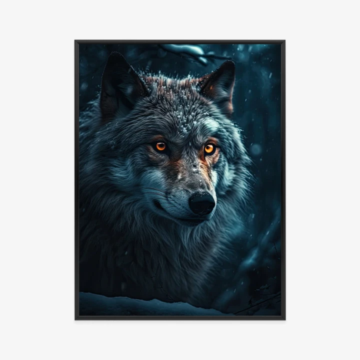 Plakat Wilk W Ciemnym Lesie