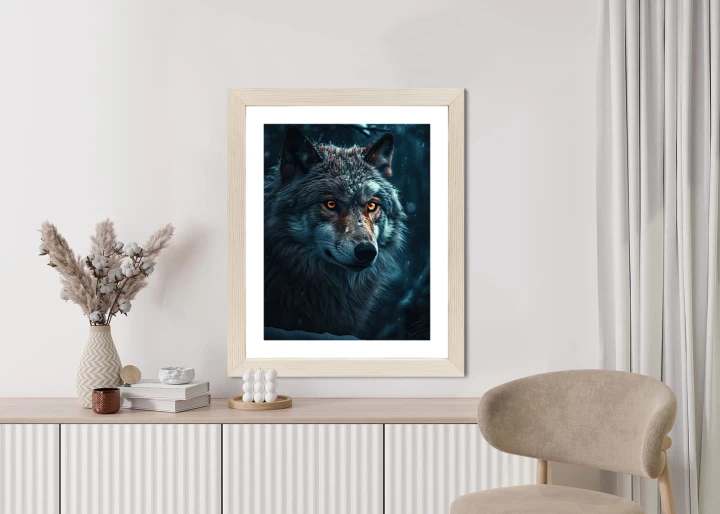 Plakat Wilk W Ciemnym Lesie