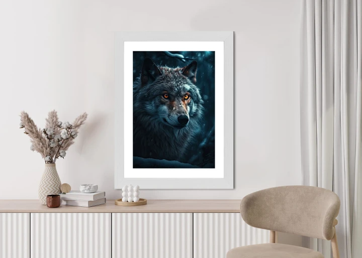 Plakat Wilk W Ciemnym Lesie