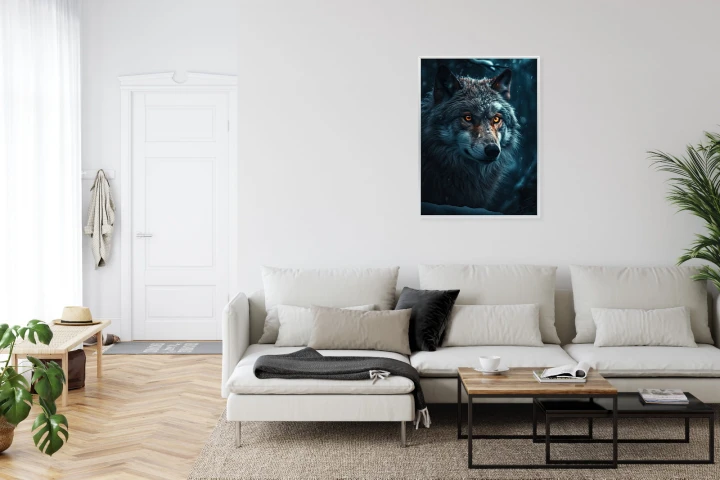Plakat Wilk W Ciemnym Lesie
