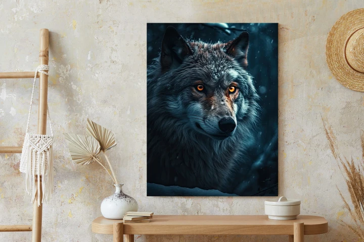 Plakat Wilk W Ciemnym Lesie