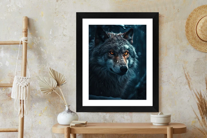 Plakat Wilk W Ciemnym Lesie