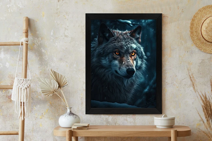 Plakat Wilk W Ciemnym Lesie