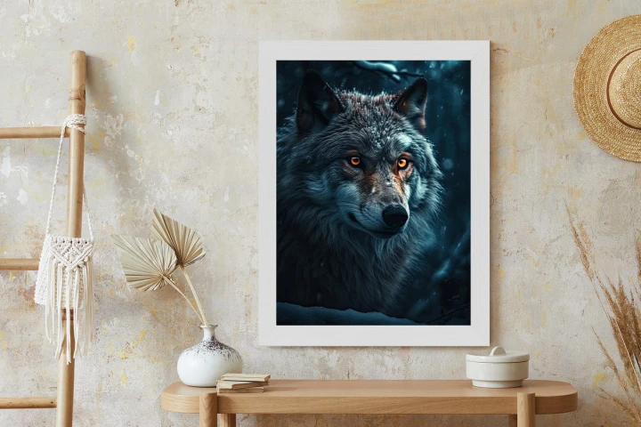 Plakat Wilk W Ciemnym Lesie
