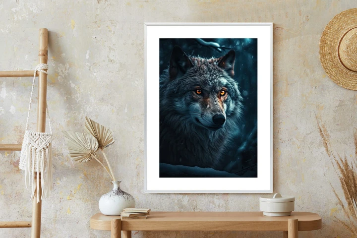 Plakat Wilk W Ciemnym Lesie