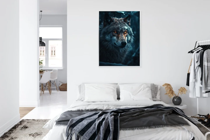 Plakat Wilk W Ciemnym Lesie