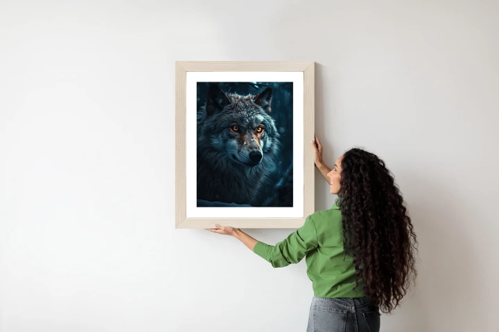 Plakat Wilk W Ciemnym Lesie